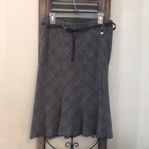 Willi Smith plaid pleated skirt